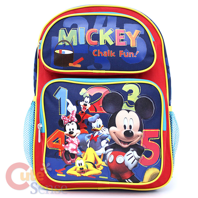 Disney Mickey Mouse & Friends School Backpack/Bag 14"M
